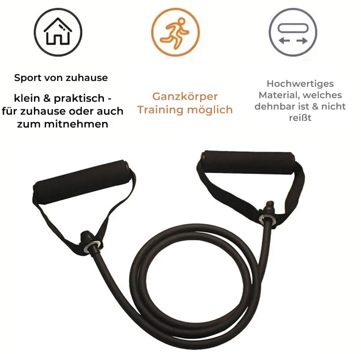 Widerstandsband Set - 11-teiliges Fitnessband Set für Ganzkörpertraining
