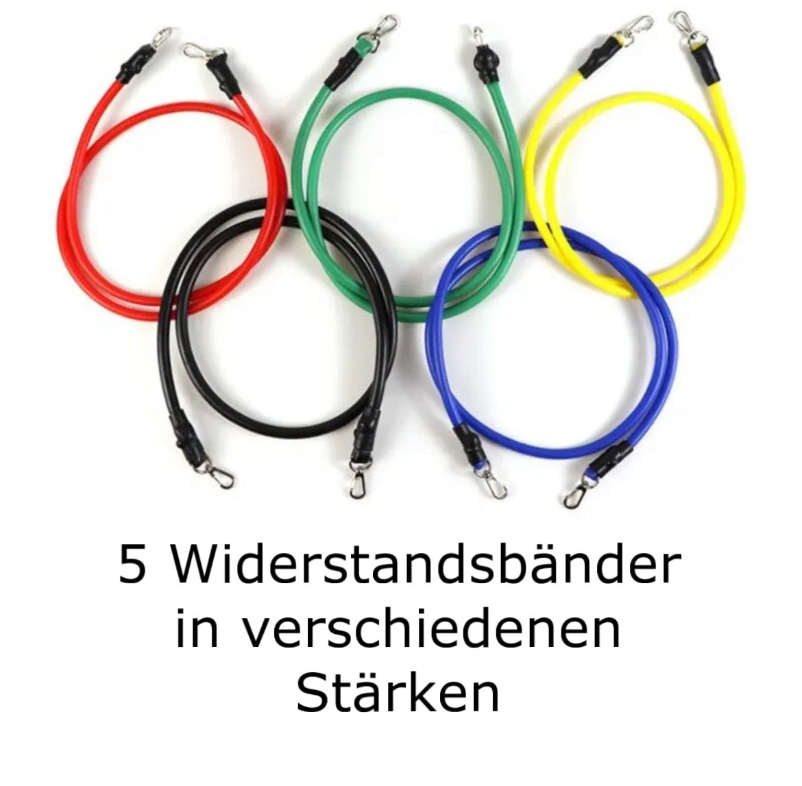 Widerstandsband Set - 11-teiliges Fitnessband Set für Ganzkörpertraining