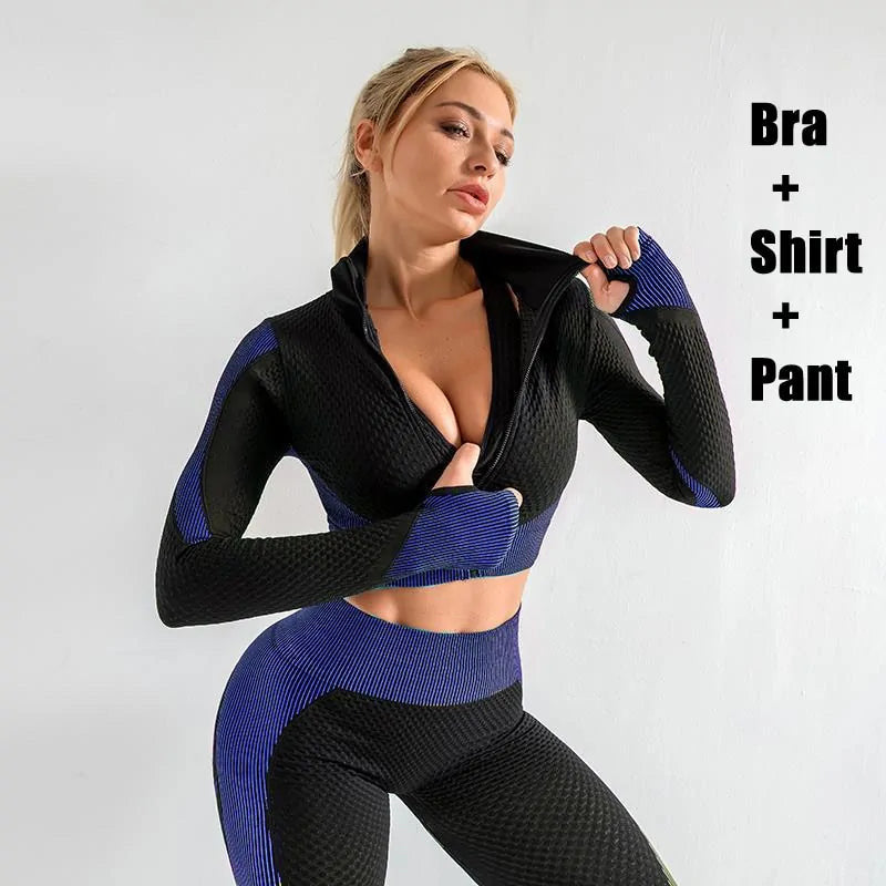 Energize - Sport Leggings mit Sport BH und Jacke