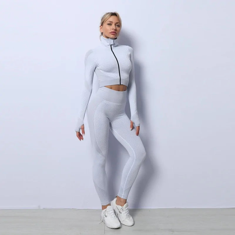 Energize - Sport Leggings mit Sport BH und Jacke