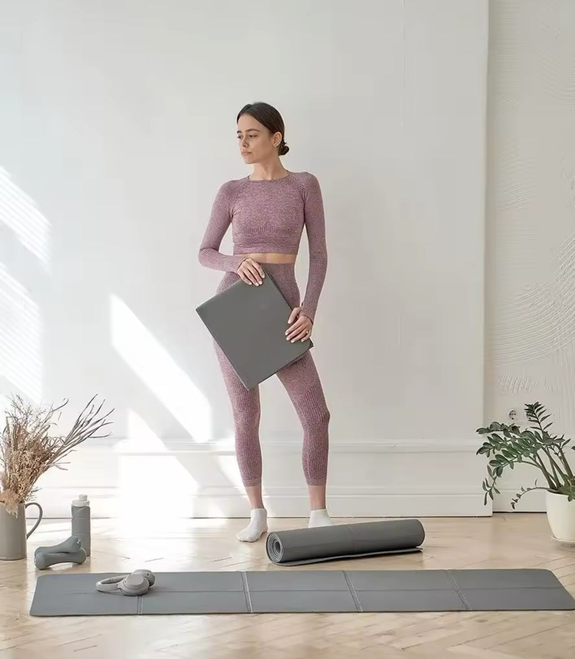 Amina - Faltbare Yoga Matte - aus TPE Material