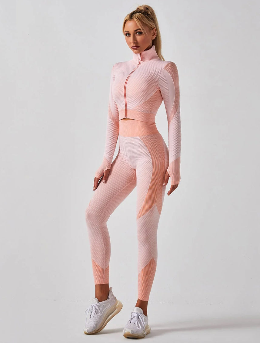 Energize - Sport Leggings mit Sport BH und Jacke