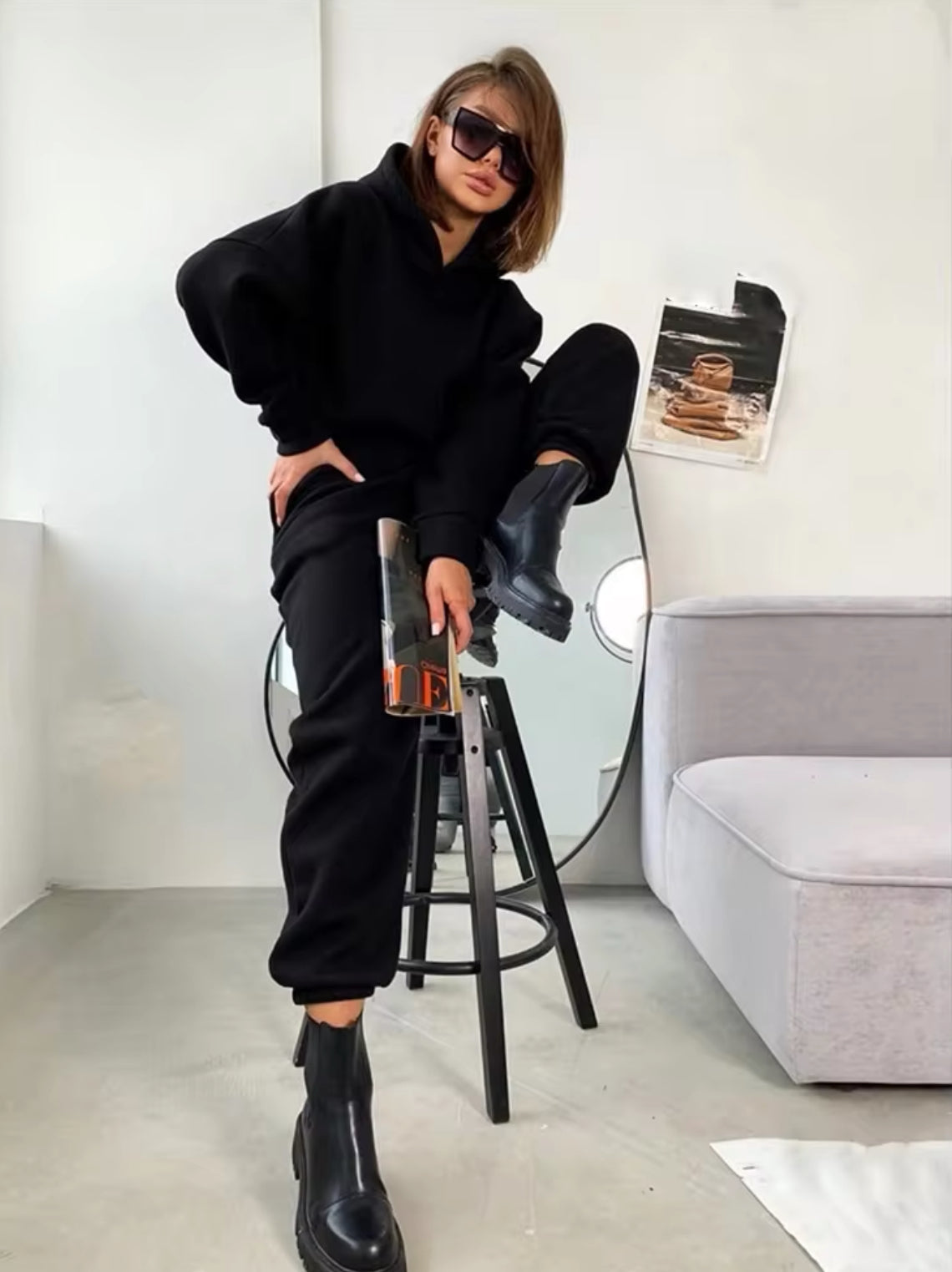 Lena - Cropped Hoodie und Jogginghose
